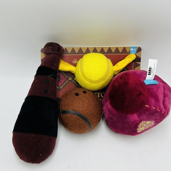 Barkbox Dog Bark Box Ml Quidditch Equipment Pack Plush Dog Toy